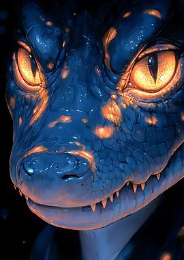 Reptilian Creature Portrait