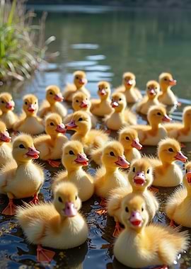 Cute Baby DUCKS Crowd - Cute Ducklings