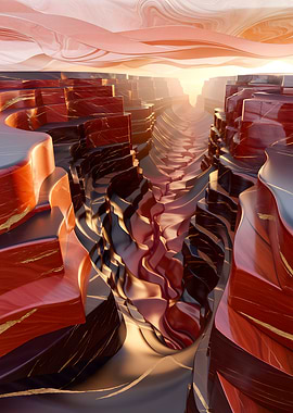 Abstract Grand Canyon Landscape