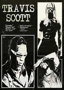 Travis Scott Music Poster
