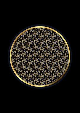 Gold Swirl Pattern