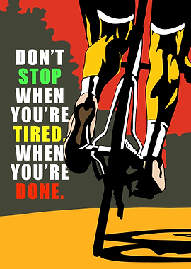 Cycling Motivation Poster
