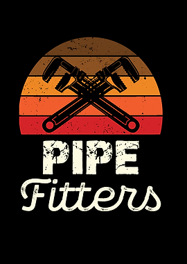 Pipe Fitters Retro Design