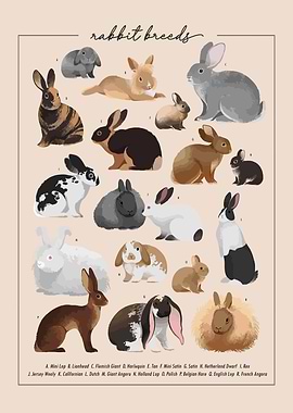 Rabbit Breeds Chart