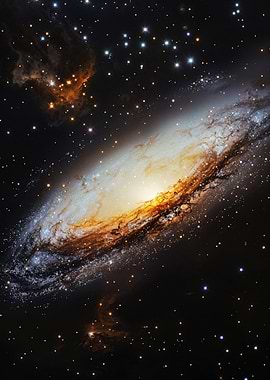 Spiral Galaxy in Space