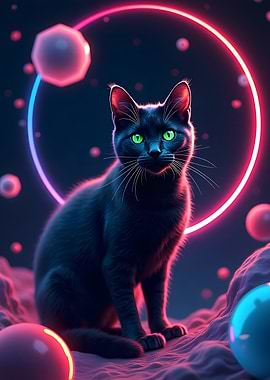 Neon Cat