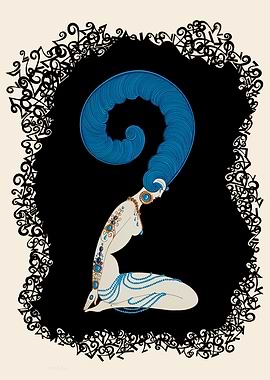 Erté - The Numerals Suite, The Number 2