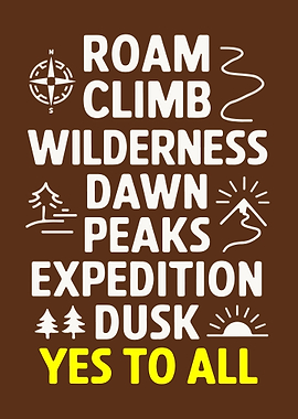 Yes to All Wilderness Poster