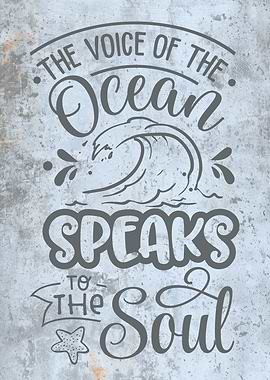 Beach House Wall Art The Voice of the Ocean