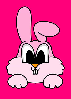 Pink Bunny Cartoon