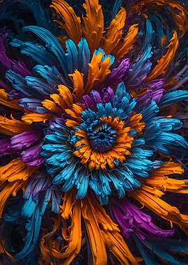 Abstract Flower Art
