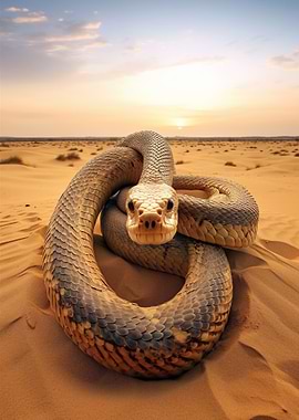 Desert Snake Sunset