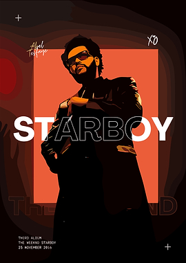 The Weeknd Starboy Album Cover
