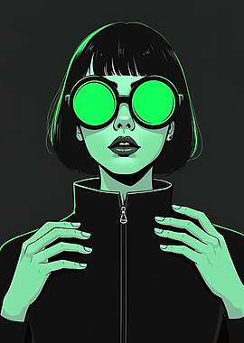 Green Goggles Girl