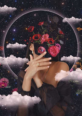 Floral Cosmic Portrait