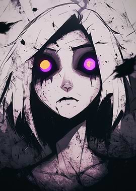 Glowing Eyes Anime Girl