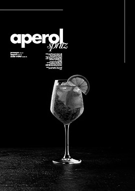 Aperol Spritz, Black and White