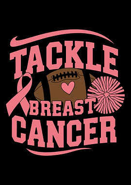 Tackle Breast Cancer Football Design