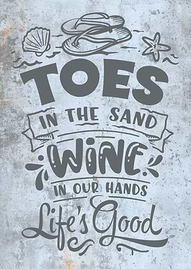 Beach House Wall Art Toes in the Sand
