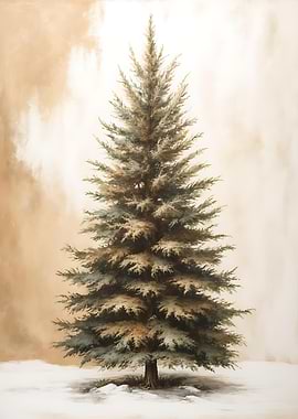 Winter Pine Tree