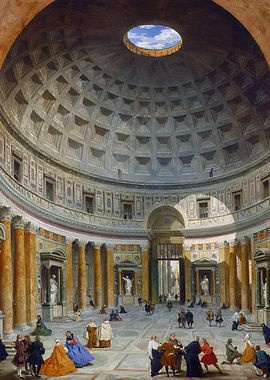 Pantheon Interior Painting