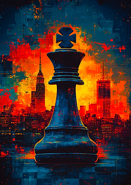 Chess King Cityscape