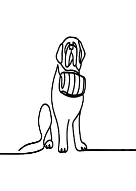 Dog Line Art