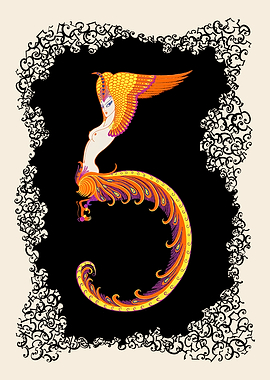 Erté - The Numerals Suite, The Number 5