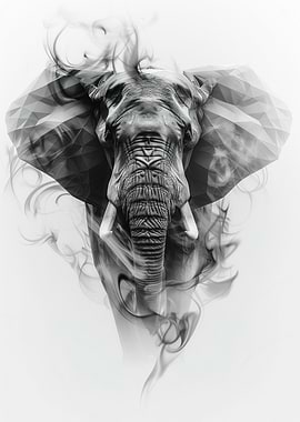 Elephant in Smoke