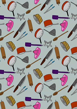 Kitchen Utensil Pattern