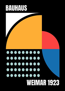 Bauhaus Geometric Art Print