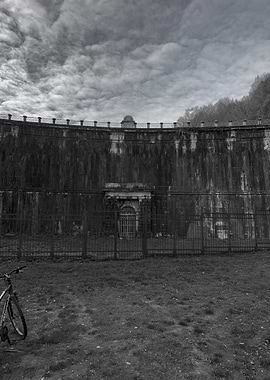 Old Stone Wall with Gate