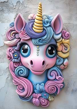 Unicorn Wall Sculpture