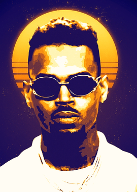 Chris Brown Retro design
