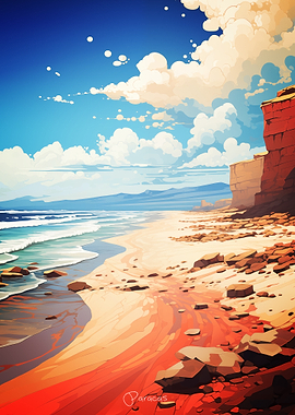 Paracas Oil Painting