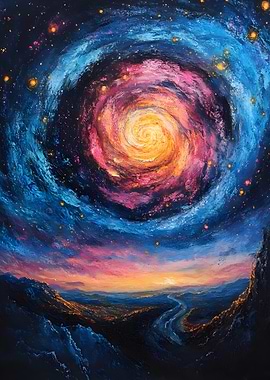Spiral Galaxy Painting