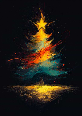 Abstract Christmas Tree