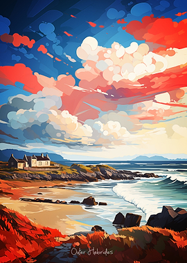 Outer Hebrides Oil Painting