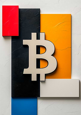 Bitcoin minimalistic art