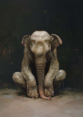 Elephant Calf Portrait