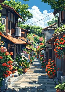 Japanese Flower Street