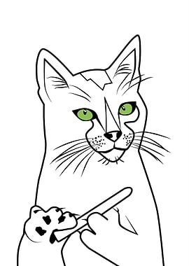 Cat Meme Illustration