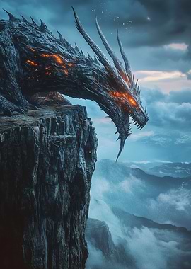 Dragon on Clifftop