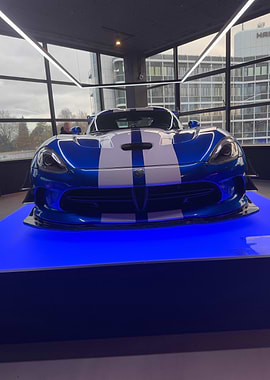 Blue Dodge Viper
