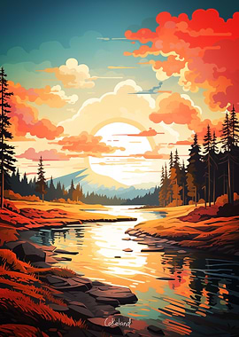 Landlake Oil Painting