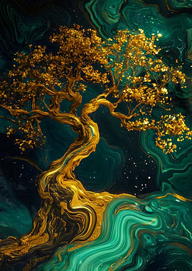 Golden Tree Art