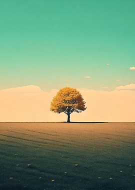 Lonely Tree in a Field