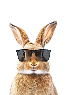 Cool Bunny with Sunglasses