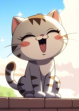 Cute Anime Cat