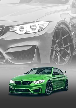 BMW M4 green